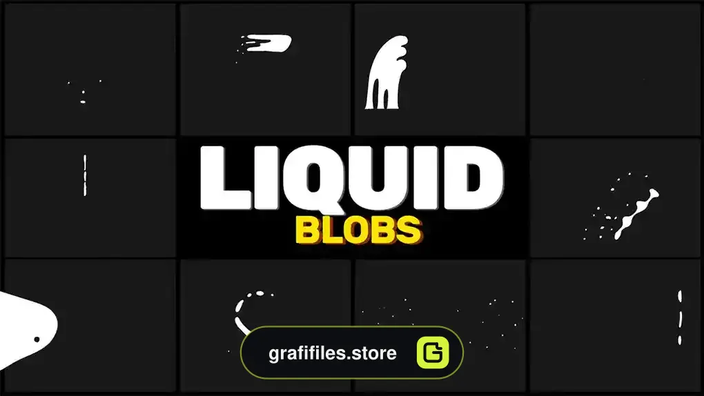پروژه افترافکت افکت کارتونی حباب Flying Blobs Pack