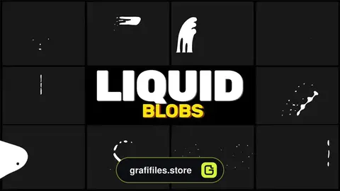 پروژه افترافکت افکت کارتونی حباب Flying Blobs Pack