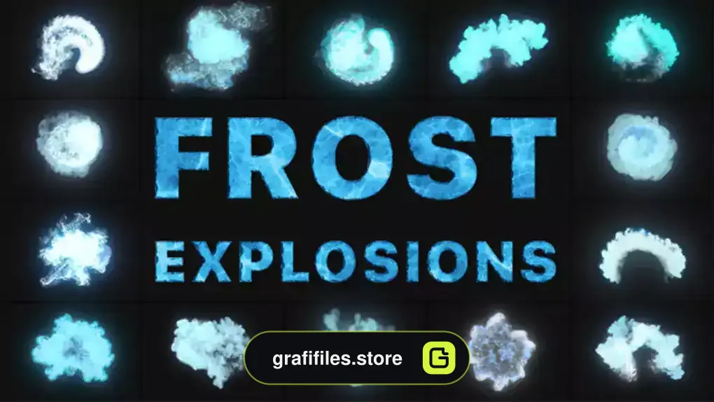 پروژه افترافکت انفجار یخی Frost Explosions