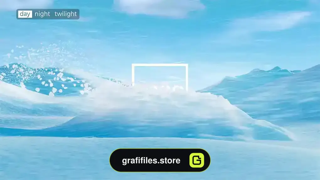 پروژه لوگو موشن افترافکت Frosty Logo Unveiling