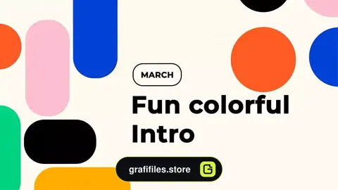 پروژه افترافکت اینترو رنگارنگ Fun Colorful Intro