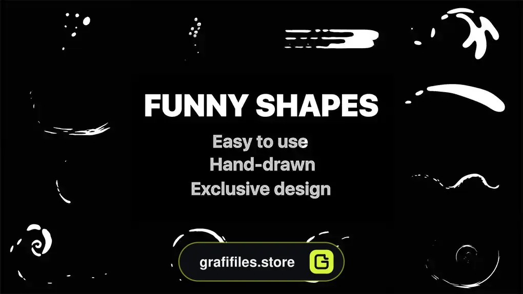 پروژه افترافکت افکت کارتونی اشکال انتزاعی Funny Abstract Shapes