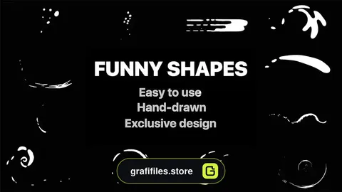پروژه افترافکت افکت کارتونی اشکال انتزاعی Funny Abstract Shapes