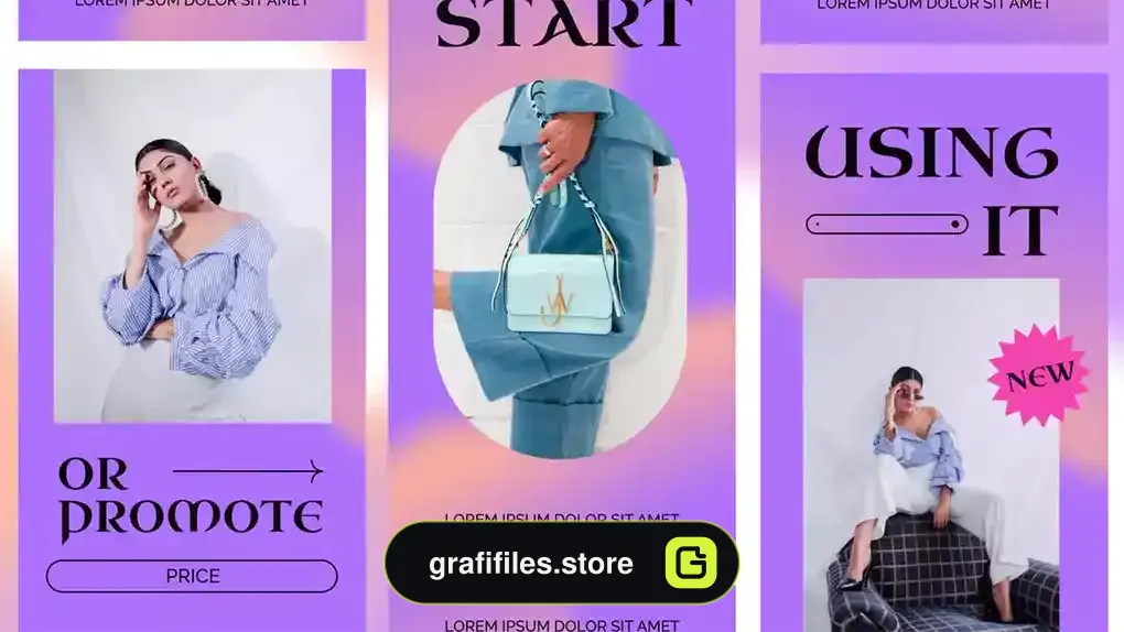پروژه افترافکت استوری اینستاگرام Gradient Stories