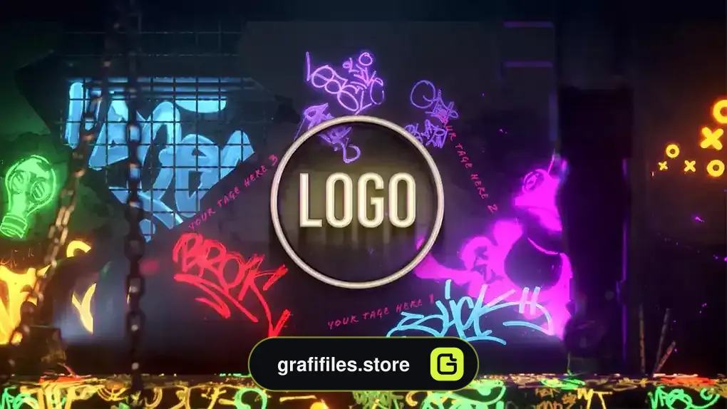 پروژه افترافکت لوگو گرافیتی Graffiti Ruin Logo
