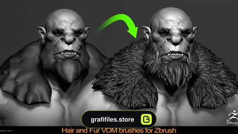 براش زیبراش مو و خز Hair and Fur VDM Brushes