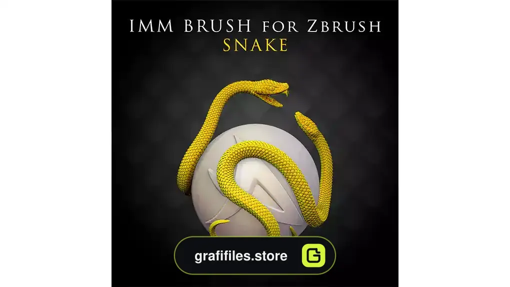 براش زیبراش مار IMM Brush Snake for Zbrush