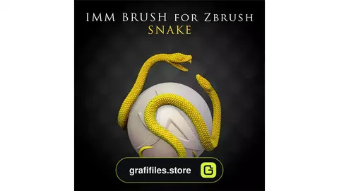 براش زیبراش مار IMM Brush Snake for Zbrush