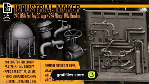 براش زیبراش ساخت صحنه صنعتی Industrial Maker