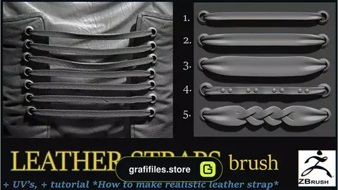 براش زیبراش بند چرمی Leather Straps brush