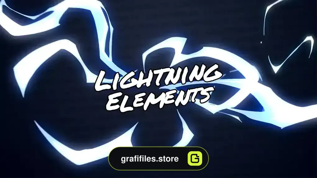 پروژه افترافکت افکت کارتونی رعد و برق Lightning Elements