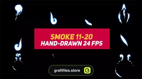 پروژه افترافکت افکت کارتونی دود سیال Liquid Elements Smoke 11-20