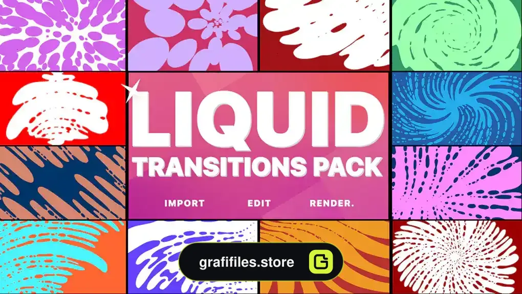 ترانزیشن افترافکت افکت مایع Liquid Transitions