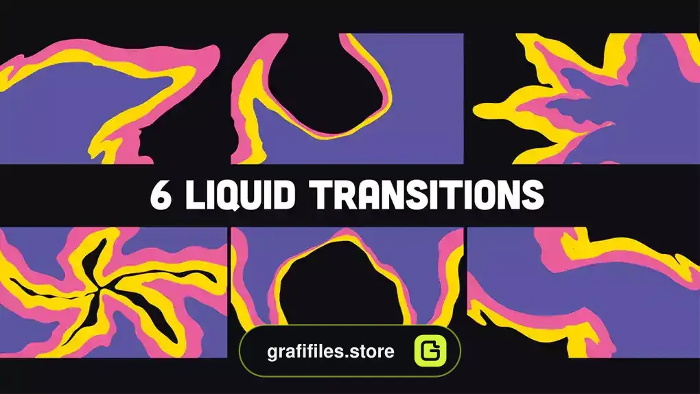 ترانزیشن افترافکت افکت مایع Liquid Transitions