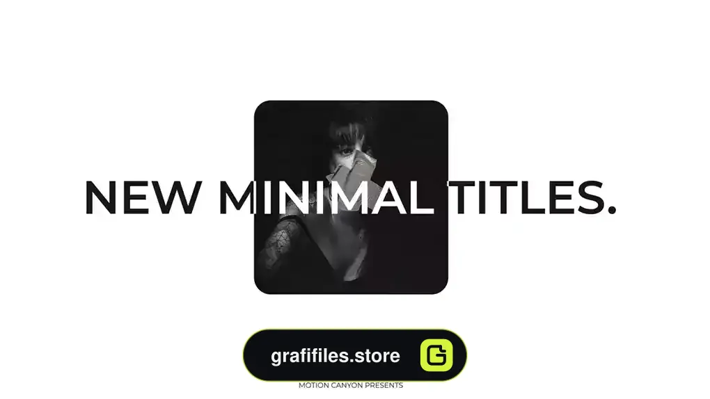 پروژه افترافکت تایتل مینیمال Minimal Titles