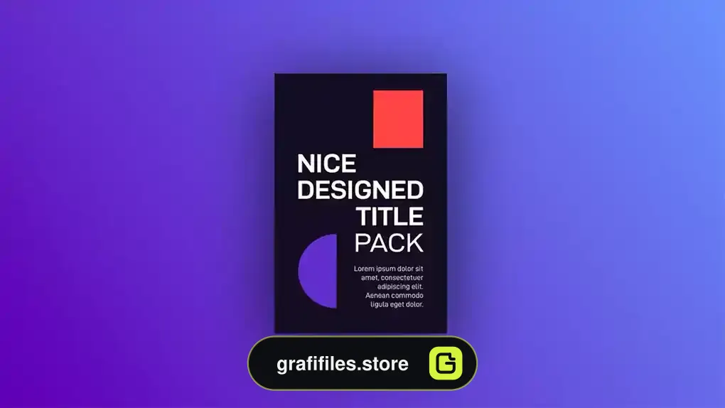 پروژه افترافکت تایتل تایپوگرافی مدرن Modern Typography Titles