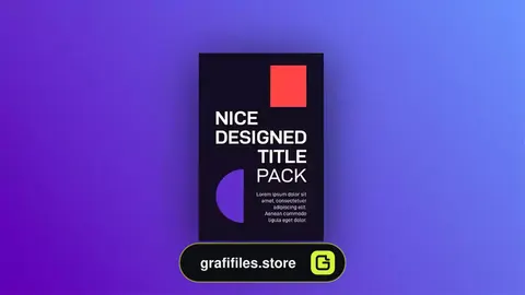 پروژه افترافکت تایتل تایپوگرافی مدرن Modern Typography Titles