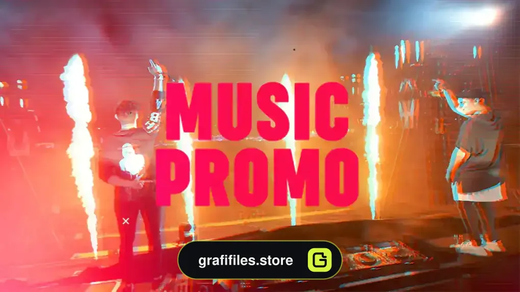 پروژه افترافکت تیزر تبلیغاتی موزیک Music Promo