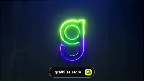 پروژه افترافکت لوگو نئون Neon Logo Reveal