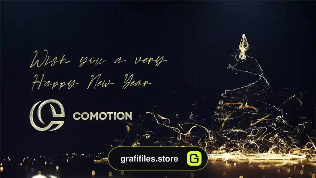 پروژه افترافکت لوگو سال نو و کریسمس New Year And Xmas Reveal