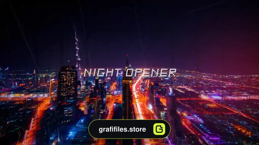 پروژه افترافکت افتتاحیه Night Opener