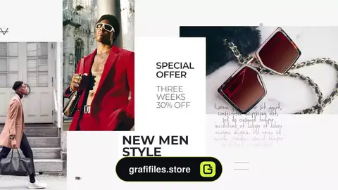 پروژه افترافکت تیزر تبلیغاتی فروشگاه آنلاین Online Fashion Store Promo