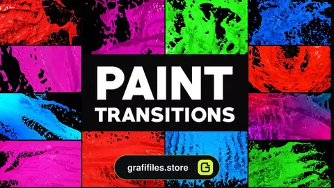 ترانزیشن افترافکت نقاشی Paint Transitions