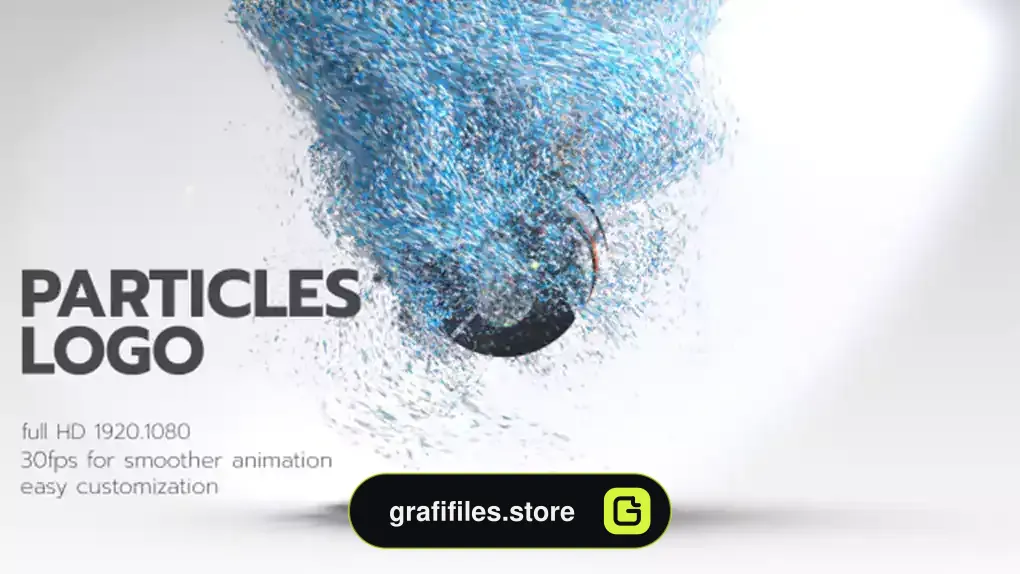 پروژه افترافکت لوگو پارتیکلی Particles Logo