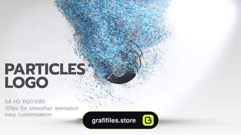 پروژه افترافکت لوگو پارتیکلی Particles Logo