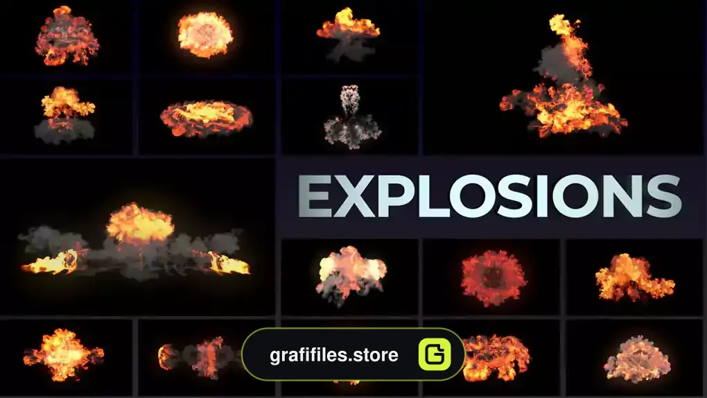 پروژه افترافکت انفجار واقعی Real Explosions Effects