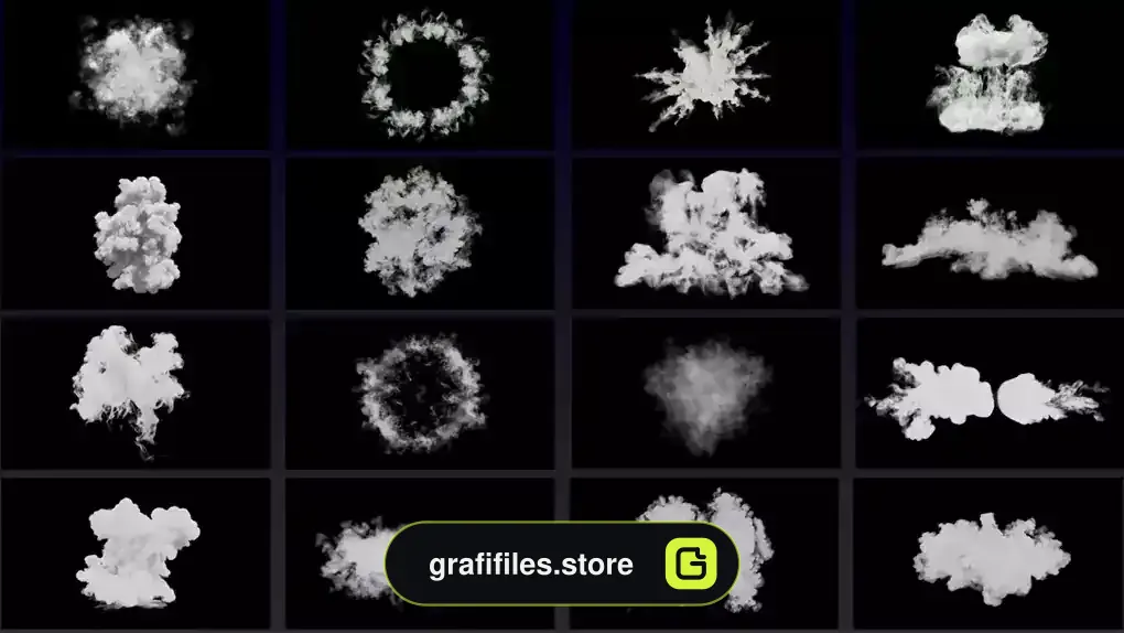 فوتیج افکت دود Realistic Smoke Effects Pack