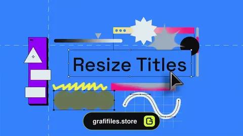 پروژه افترافکت تایتل Resize Titles