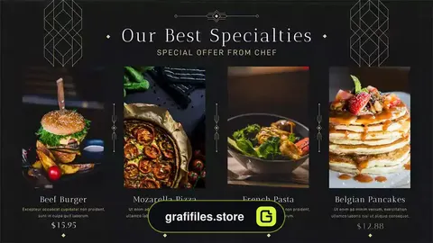 پروژه افترافکت تیزر تبلیغاتی رستوران Restaurant Promo II