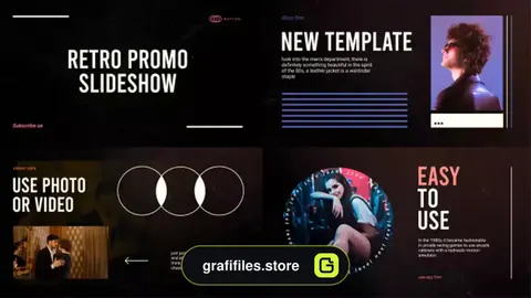 پروژه افترافکت اسلایدشو رترو Retro Promo Slideshow