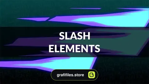 پروژه افترافکت افکت کارتونی Slash Elements Pack