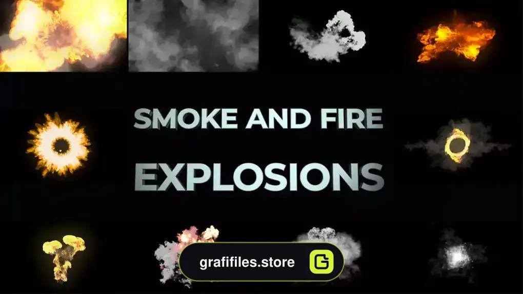 پروژه افترافکت انفجار آتش و دود Smoke And Fire Explosions