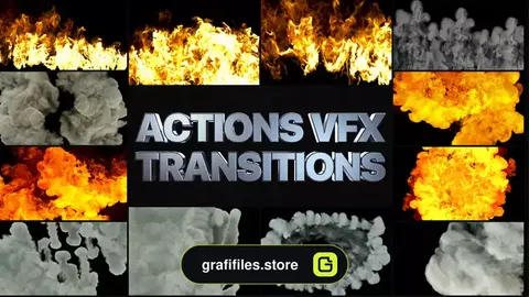 پروژه افترافکت دود Smoke And Fire Transitions