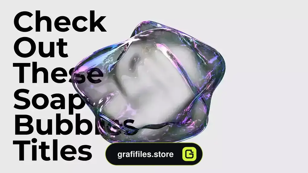 پروژه افترافکت حباب صابون Soap Bubbles