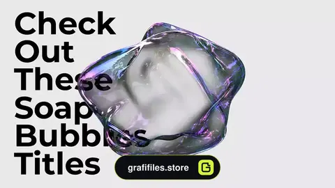 پروژه افترافکت حباب صابون Soap Bubbles