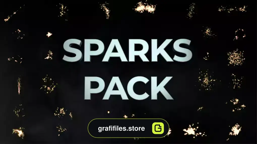 فوتیج آلفا جرقه آتش Sparks Pack On Alpha