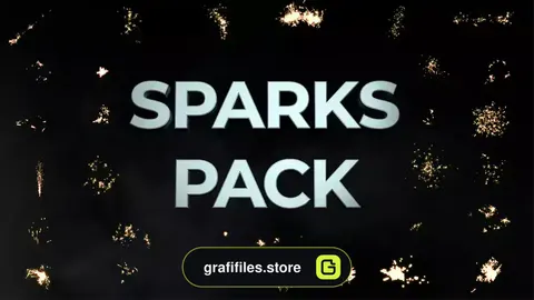 فوتیج آلفا جرقه آتش Sparks Pack On Alpha