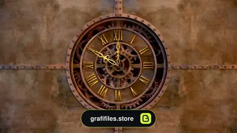 پروژه لوگو موشن افترافکت Steampunk Logo