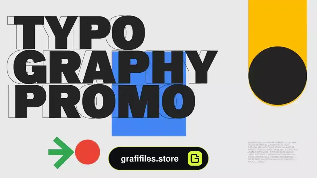 پروژه آماده افترافکت تیزر تبلیغاتی با تایپوگرافی Typography Promo