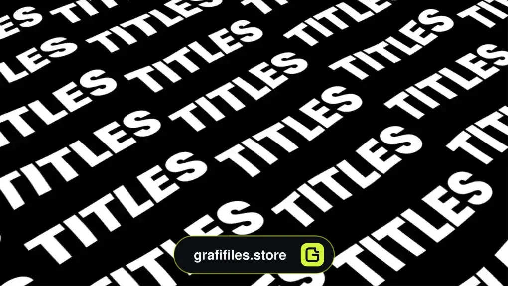 پروژه افترافکت تایتل تایپوگرافی Typography Titles With Transitions