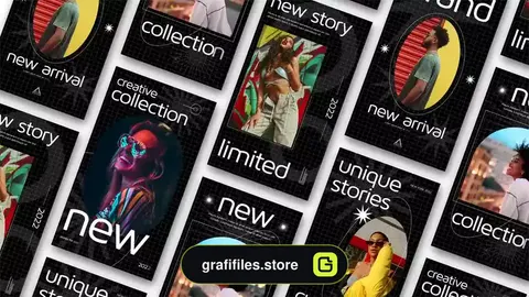 پروژه افترافکت استوری اینستاگرام Unique Stories