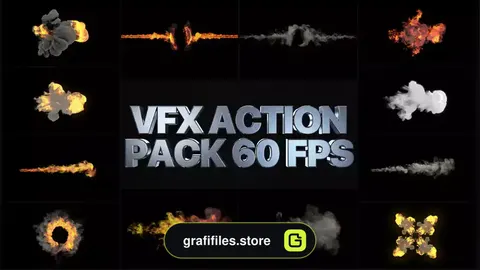 پروژه افترافکت جلوه های ویژه اکشن VFX Action Pack