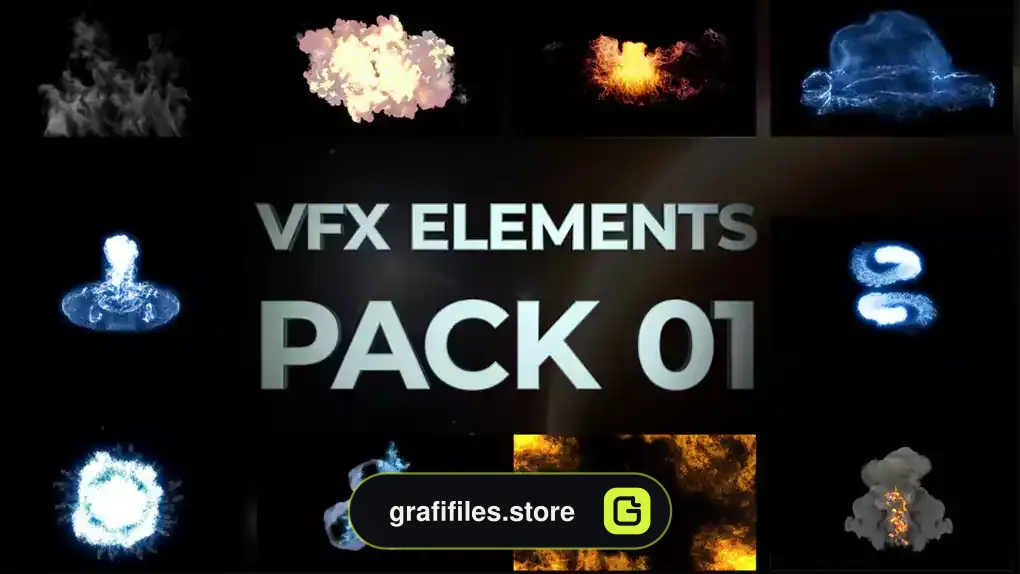 پروژه افترافکت جلوه های ویژه VFX Elements Pack 01