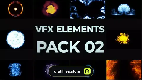 پروژه افترافکت جلوه های ویژه VFX Elements Pack 02