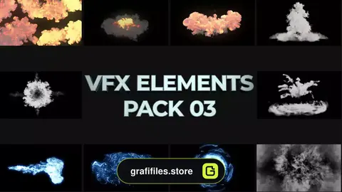 پروژه افترافکت جلوه های ویژه VFX Elements Pack 03