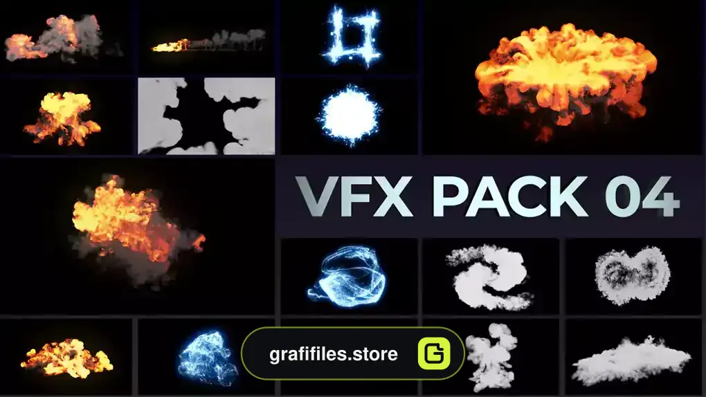 پروژه افترافکت جلوه های ویژه VFX Elements Pack 04